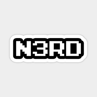 Clever pixel nerd design Magnet