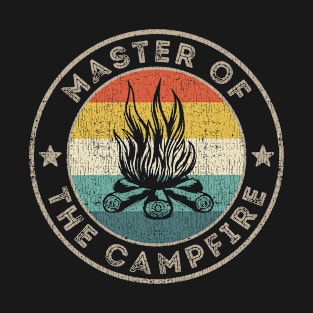 Master Of The Campfire Camping Shirt Retro Camper T-Shirt