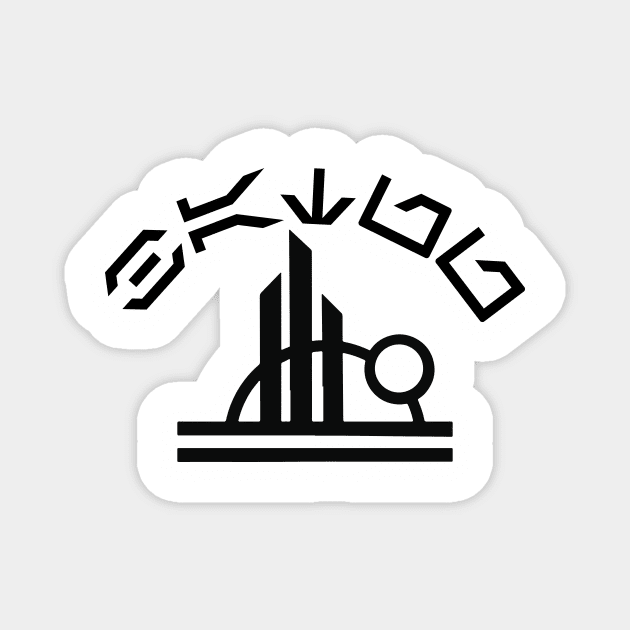 Batuu Aurebesh logo Magnet by AlteredWalters