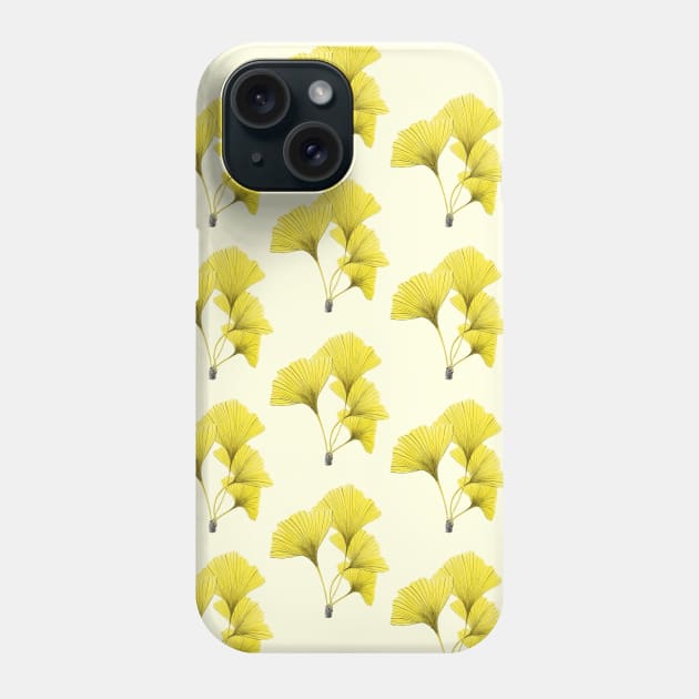 Ginkgo Biloba pattern Phone Case by VeraAlmeida