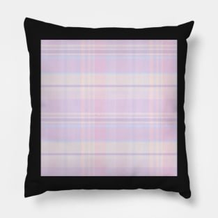 Pastel Aesthetic Iona 2 Hand Drawn Textured Plaid Pattern Pillow