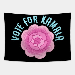 Vote for Kamala Harris, Biden, democrats. Registered proud voter. Voting by mail. Protect voters rights. Stop, end voter suppression. Election 2020. Voting matters. Vintage pink rose Tapestry