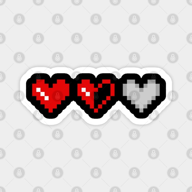 Gaming Hearts Magnet by puffstuff