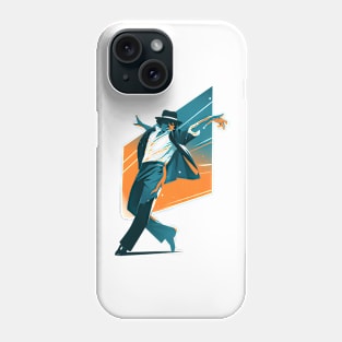 Dancing Icon - Blue and Orange Backdrop - Pop Music Phone Case