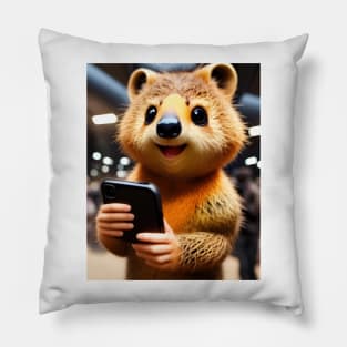 Quokka Selfie 04 Pillow