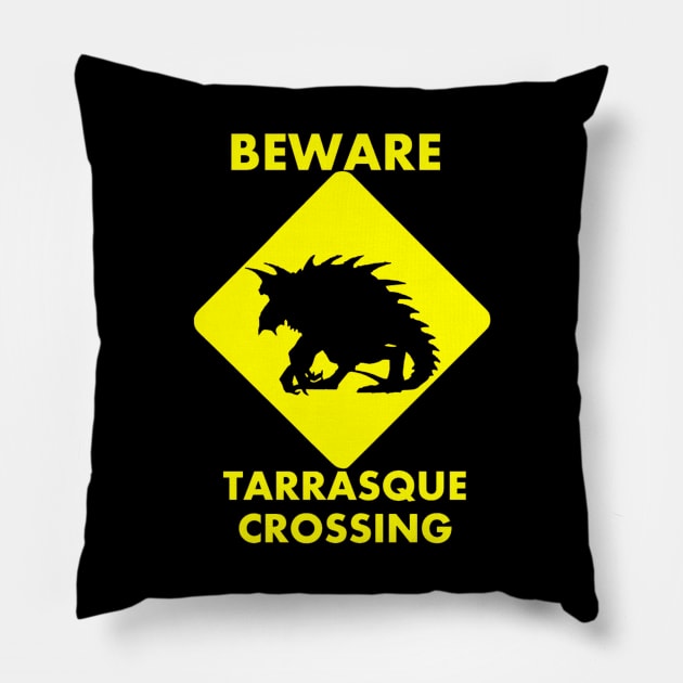 Tarrasque Crossing Dungeons and Dragons Pillow by OtakuPapercraft