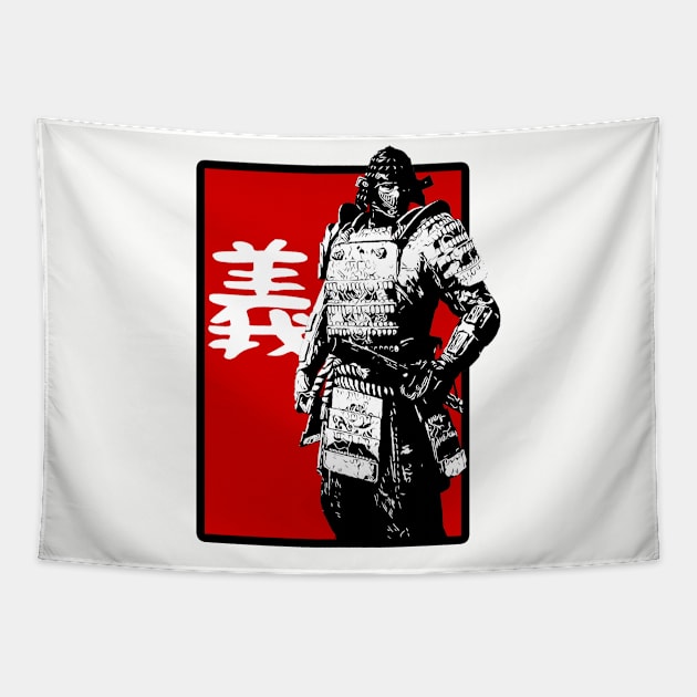 Bushido: Righteousness (義 gi) Tapestry by NoMans