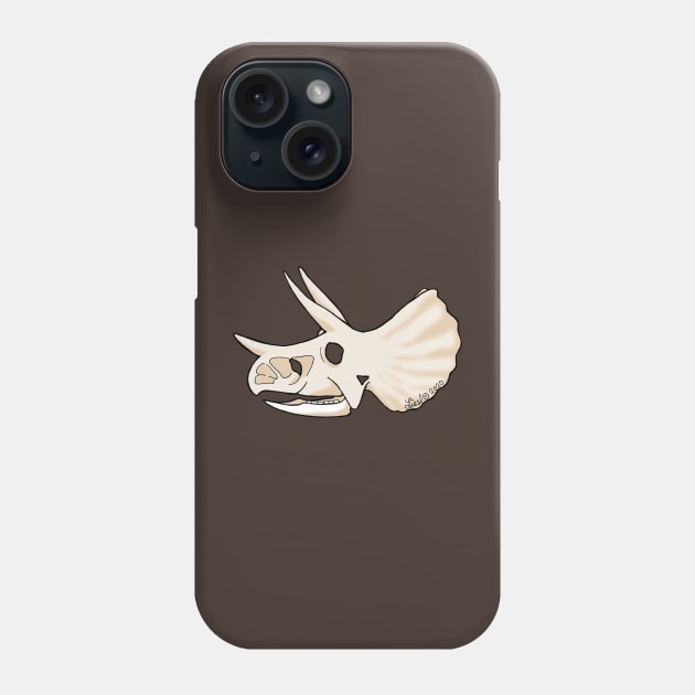 Triceratops Skull Phone Case by HonuHoney