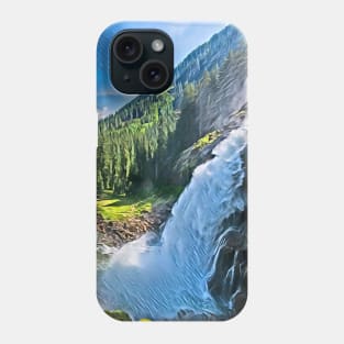 Waterfall In The Forest Phone Case