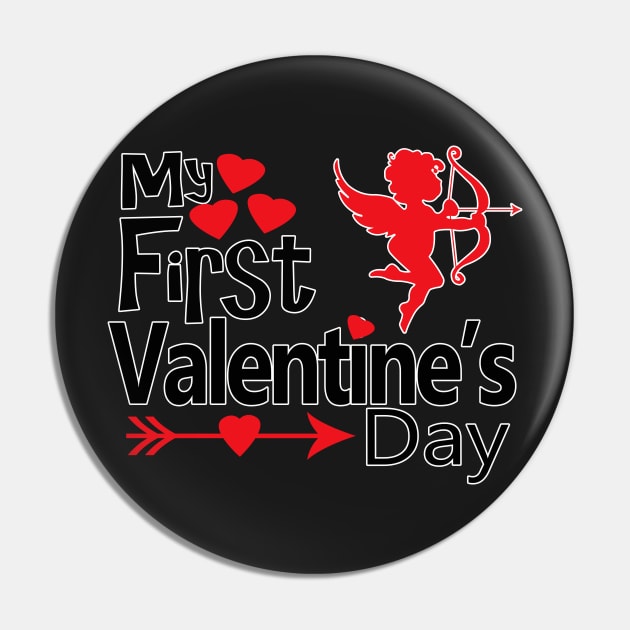 Baby Valentine Gifts - First Valentine Pin by 3QuartersToday