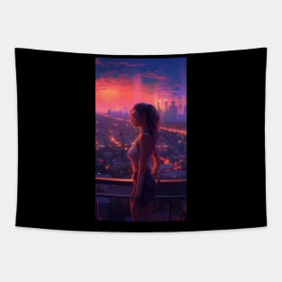 Lofi Girls Dreamscapes Tapestry