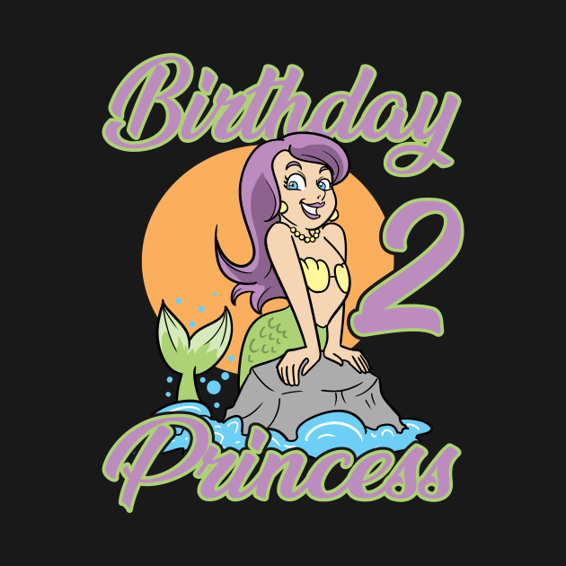 Second 2nd Birthday Mermaid Princess by ModernMode