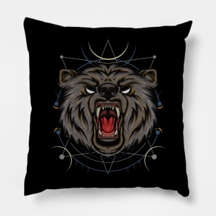 The bear illustration Pillow