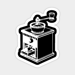 retro coffee grinder 3d design Magnet