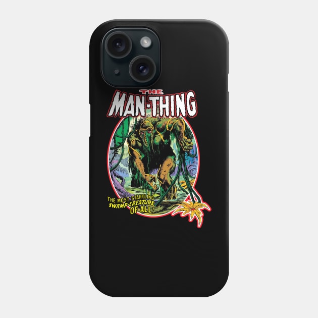 VINTAGE HORROR MAN-THING 1974 Phone Case by AxLSTORE