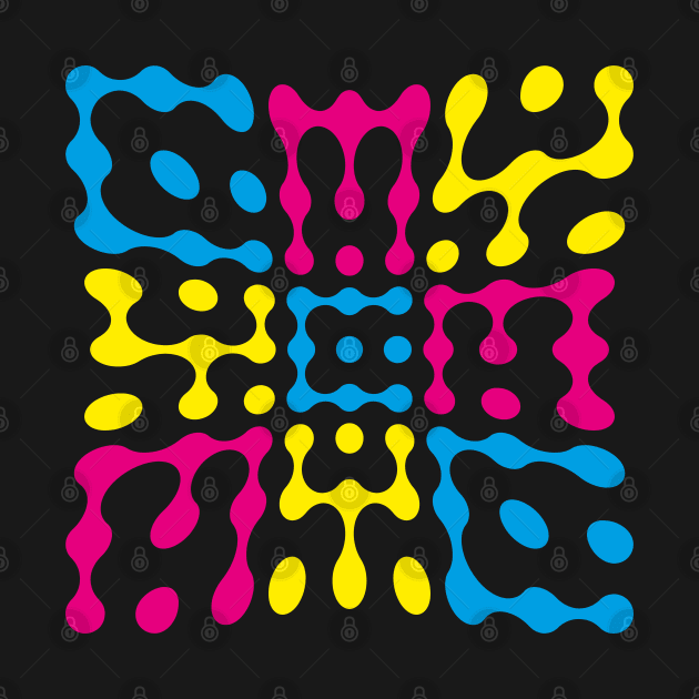 Warped CMY Metaball Typography by John Uttley