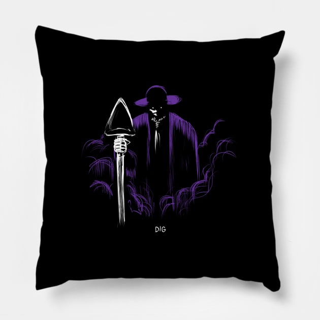 PURPLE DIG Pillow by AyAyRonM