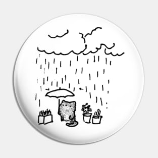 rain cat Pin