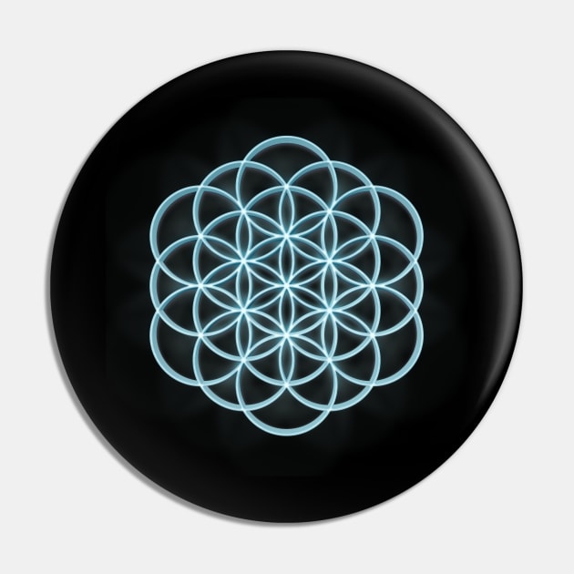 3D Mandala Design #2 / Sacred Geometry Flower of Life Mandala Pin by DankFutura