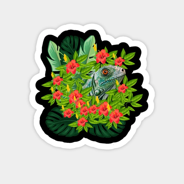 Lizard Animal Tropical Reptile South America Magnet by logiamerch