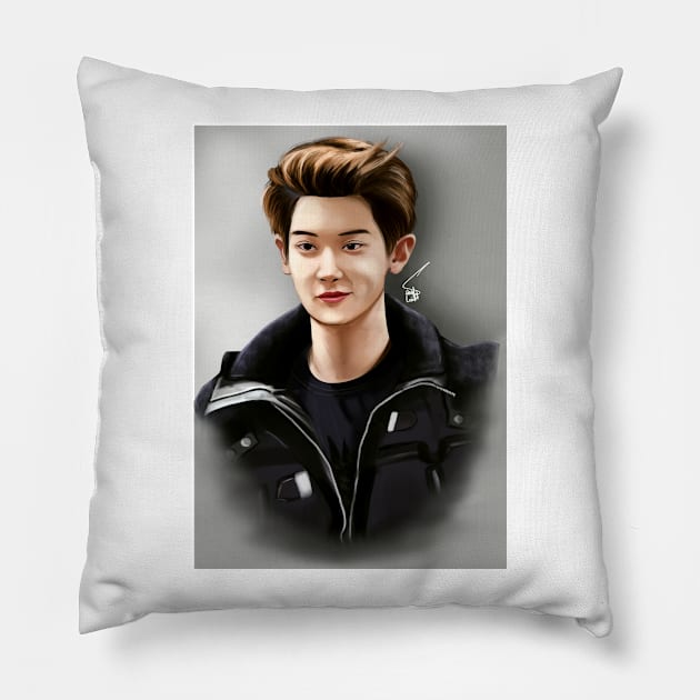 Park Chanyeol Pillow by ArtofSana