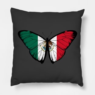 Vintage Mexico Butterfly Moth | Pray For Mexico and Stand with Mexico Pillow