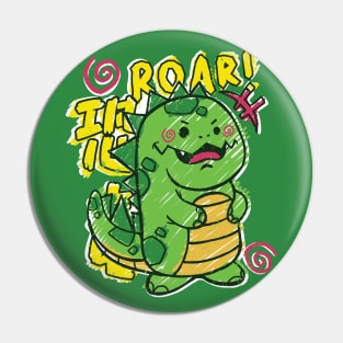 Adorable Japanese T-Rex Kids Drawing Pin