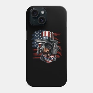 Patriotic Dachshund Phone Case