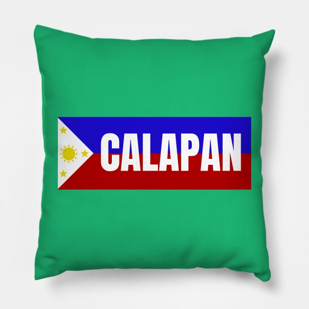 Calapan City in Philippines Flag Pillow by aybe7elf