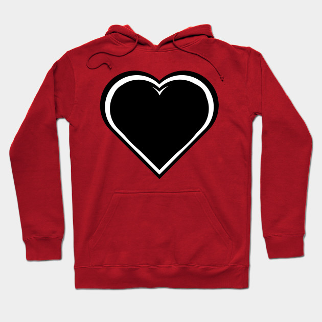 black heart hoodie