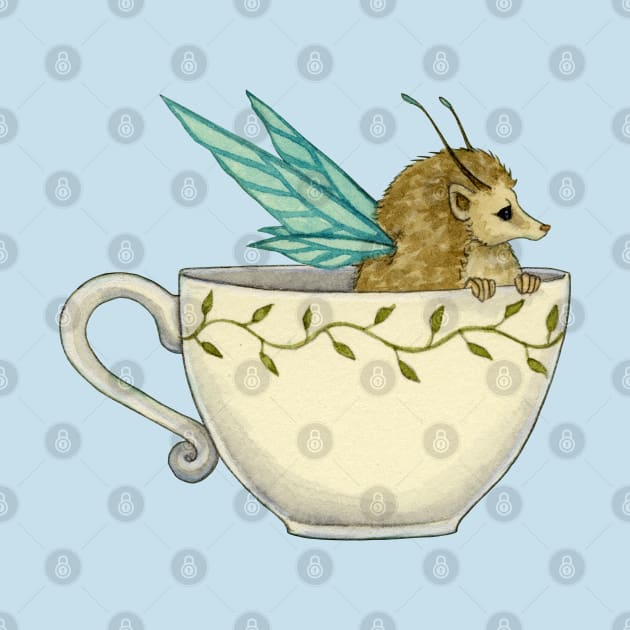 Teacup Hedgie Fae by AmyBrownArt