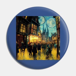 Starry Night in Diagon Alley Pin