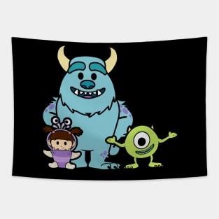 Monster Inc Group Chibi Tapestry