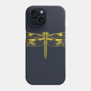 Intricate Golden DragonFly Phone Case