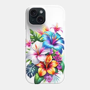 Tropical floral pattern Phone Case