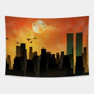 New York Silhouettes Tapestry