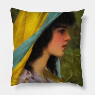 Melissa by John William Godward Pillow