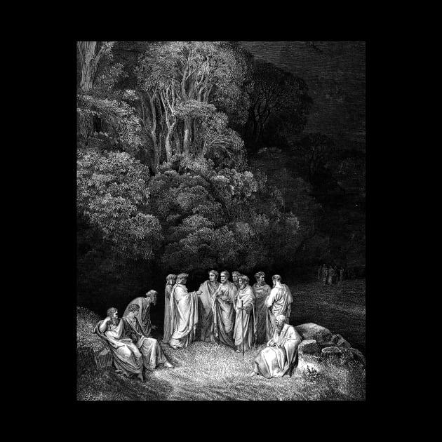 High Resolution Gustave Doré Illustration The Poets in Limbo by tiokvadrat