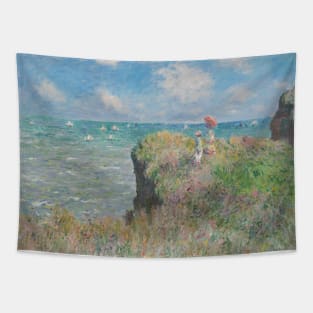 Cliff Walk at Pourville by Claude Monet Tapestry