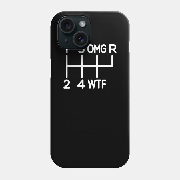 6-Speed OMG (clean) Phone Case by AnimalatWork