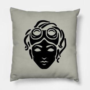 Horizon Icon Black Pillow