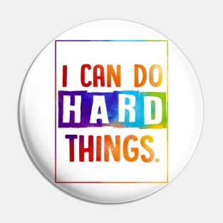Growth mindset | I can do hard things Pin