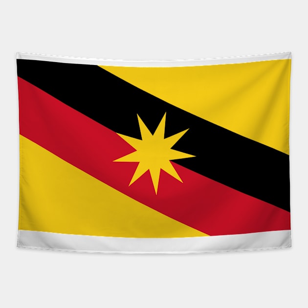 Flag of Sarawak (Malaysia) Tapestry by Ziggy's