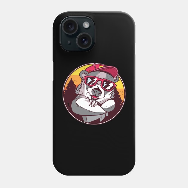 Funny Wilderness Badger Phone Case by BamBam