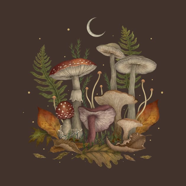 Autumn Mushrooms by Episodic Drawing