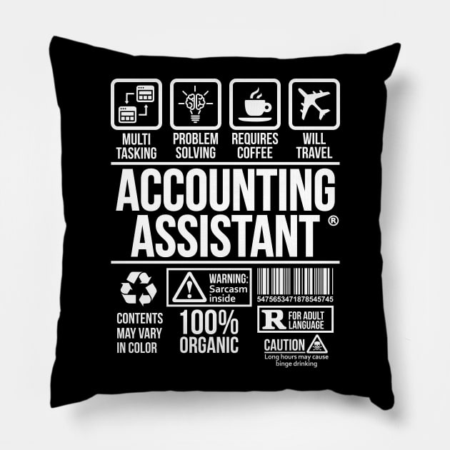 Accounting assistant T-shirt | Job Profession | #DW T-Shirt T-Shirt T-Shirt Pillow by DynamiteWear