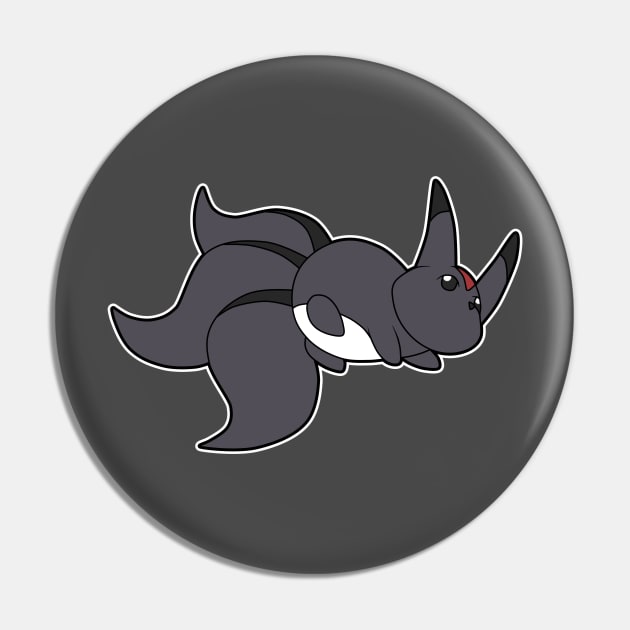 Obsidian Carby Pin by amarysdesigns