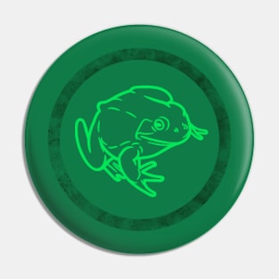 Froggy in a circle Pin