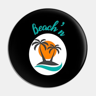 Beach'n Palm Trees Ocean Pin