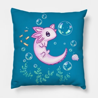 Under the Sea Axolotl Pillow